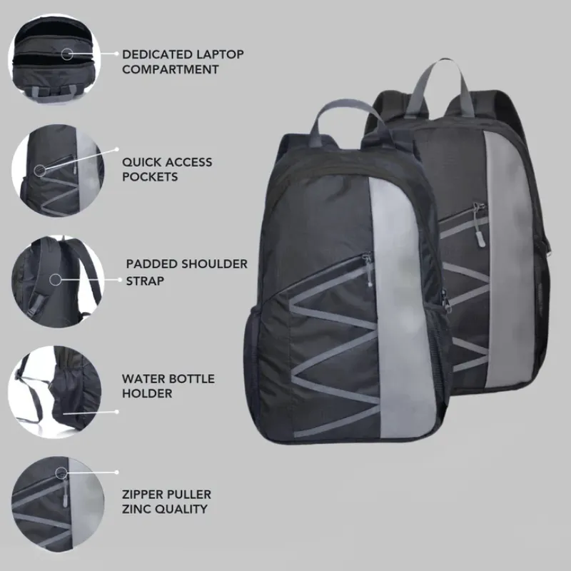 Stripes Backpack (Black)