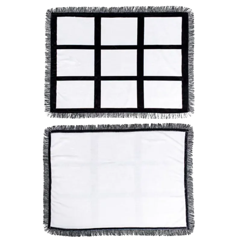 Customized Nine Pannal Plush Throw Blanket