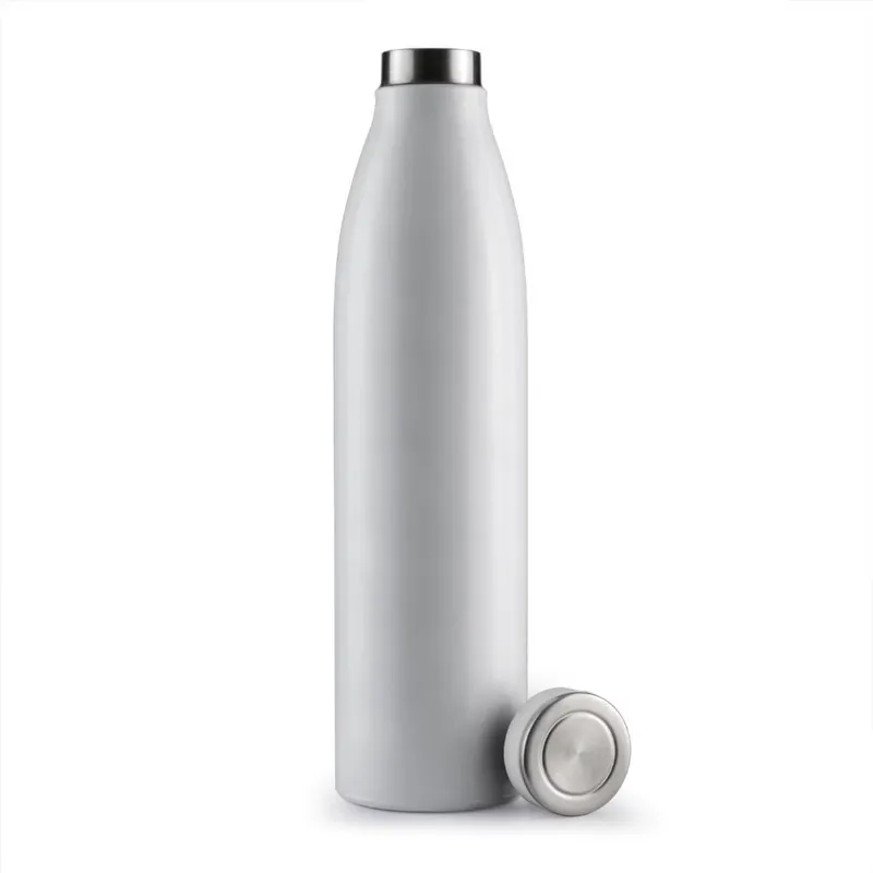 Executive Steel Water Bottle (White)