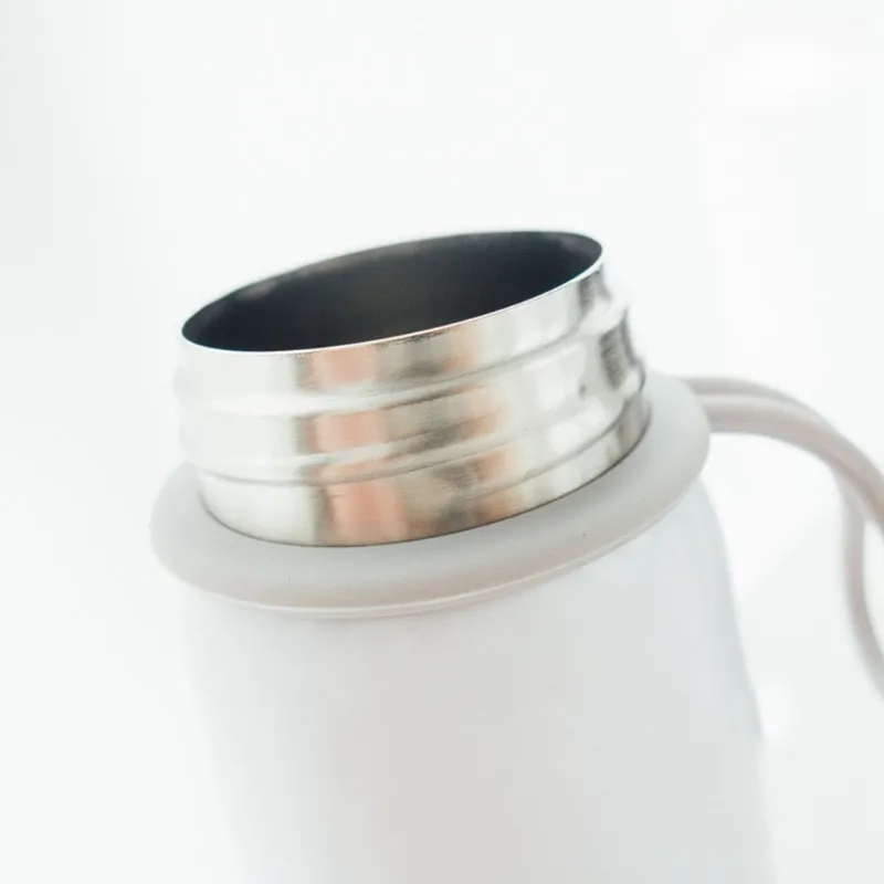 Office Essentials Steel Bottle (White)