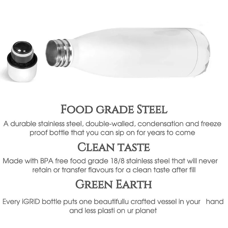 Urban Desk Stainless Bottle (White)