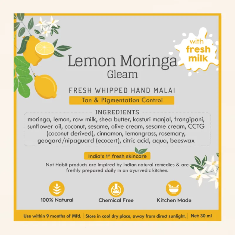 Lemon Moringa Hand Malai