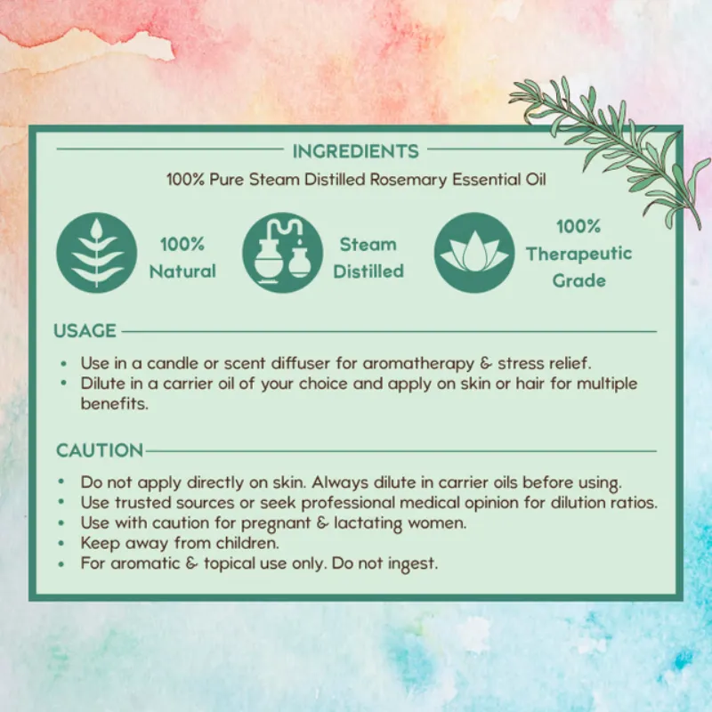 Pure Rosemerry Essential Oil
