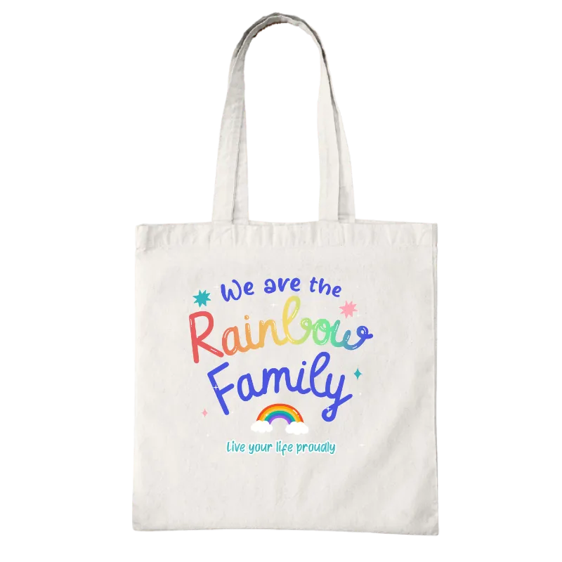 We Are The Rainbow Family Tote Bag
