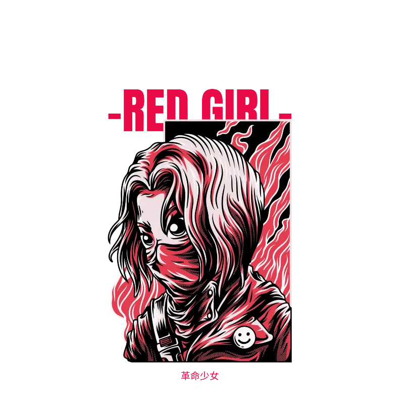 Red Girl Tote Bag