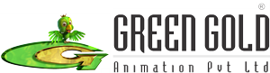 Green Gold Animation Pvt Ltd Logo Custom T-Shirt Printing