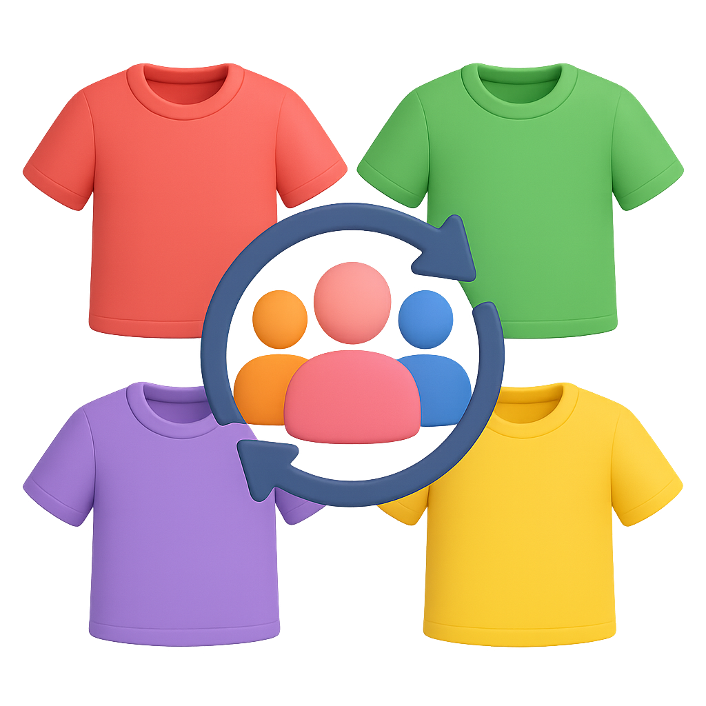 Diverse hands placed in a circle forming unity and collaboration.